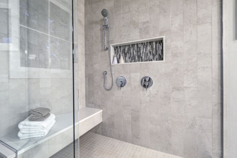 Shower with Niches for Storage